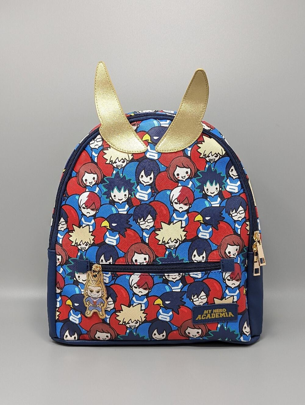 Bioworld My Hero Academia Navy Blue Anime 11" Mini Handbag Backpack Purse